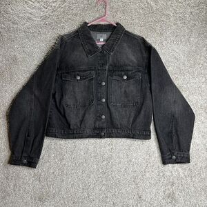 BP Be Responsible Denim Jacket Women's XL Faded Black Wash Nordstrom‎